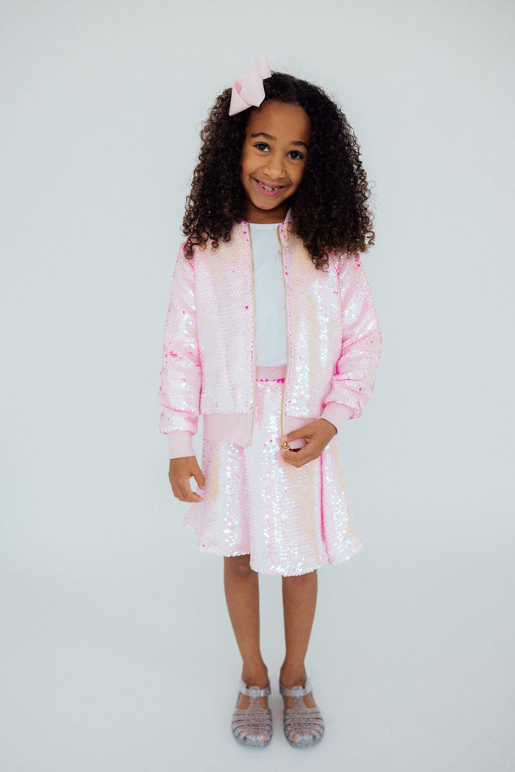 Diva Pink Flip Sequin Jacket