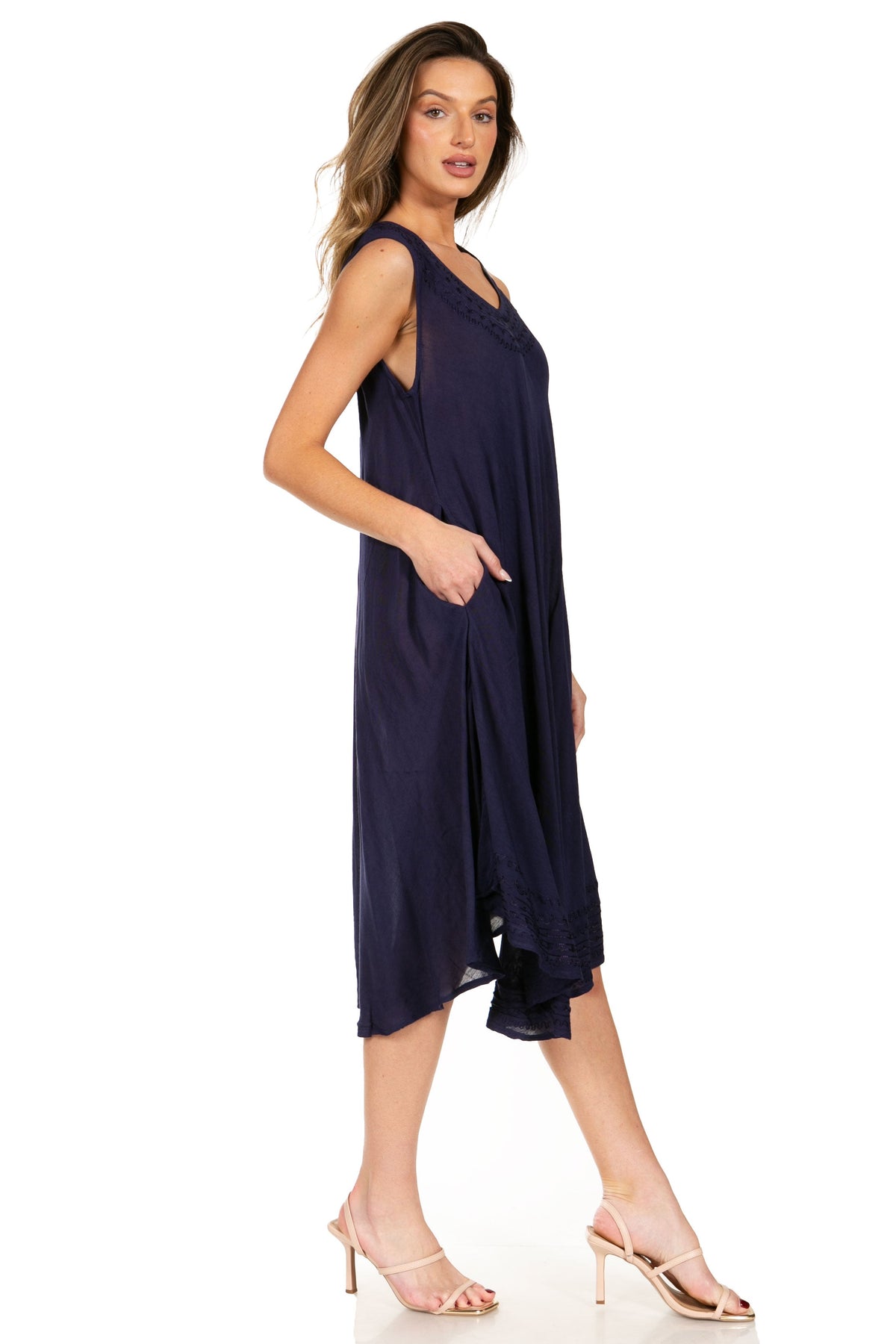 Sakkas Everyday Essentials Caftan Tank Dress / Cover Up