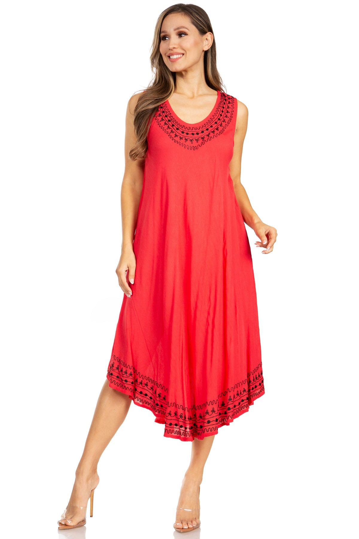 Sakkas Everyday Essentials Caftan Tank Dress / Cover Up
