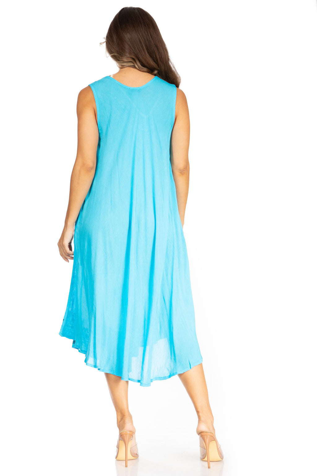 Sakkas Everyday Essentials Caftan Tank Dress / Cover Up
