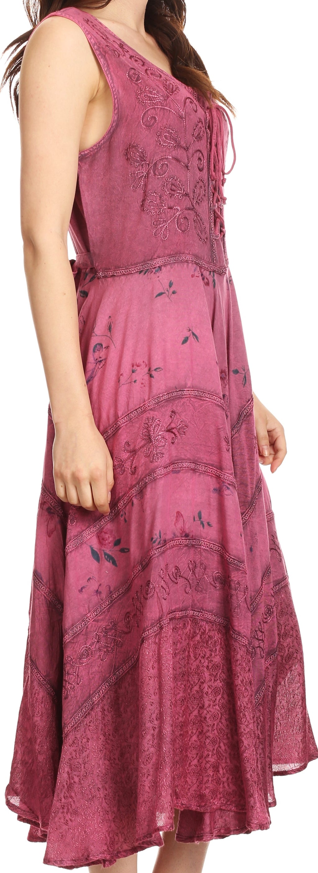 Sakkas Garden Goddess Corset Style Dress