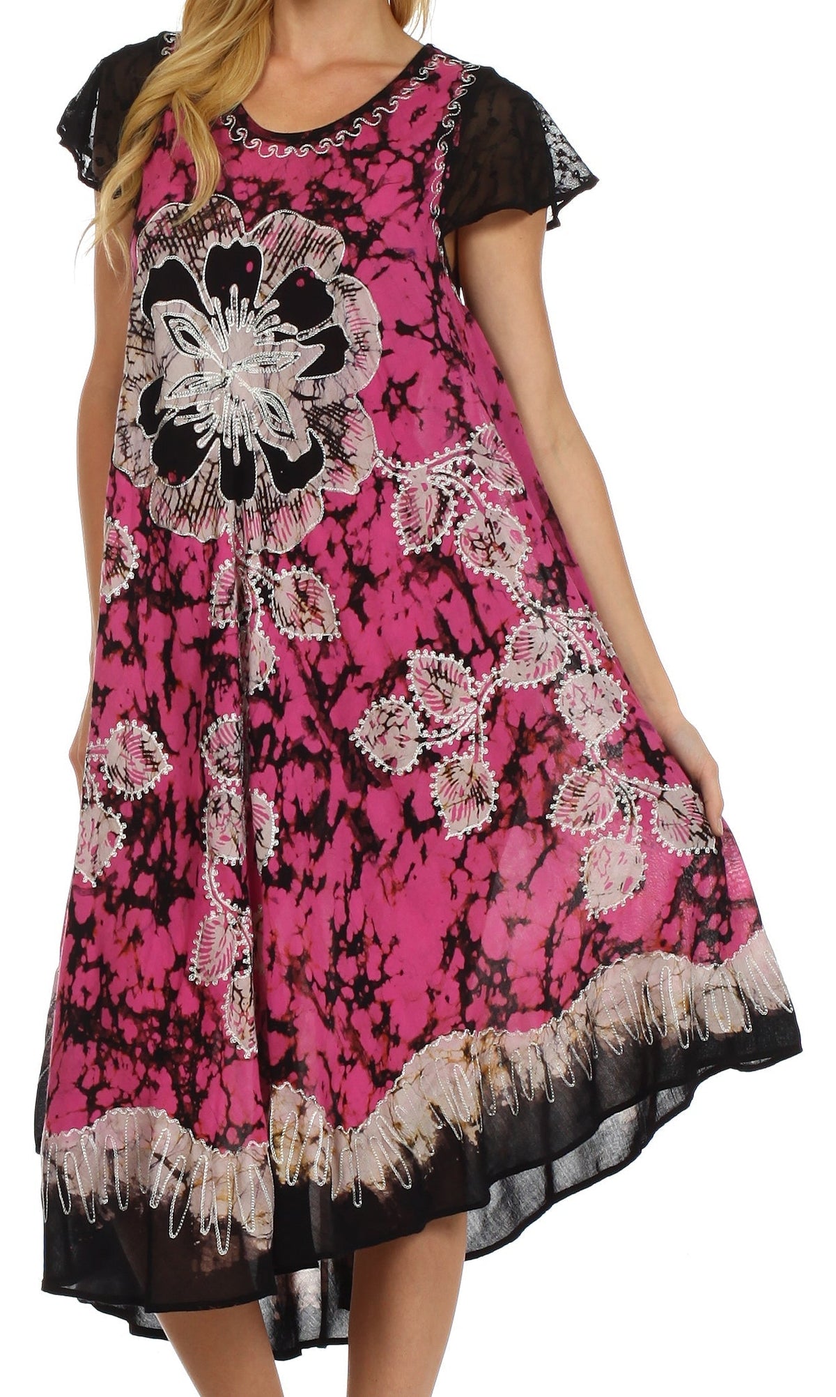 Sakkas Aloha Floral Caftan Dress