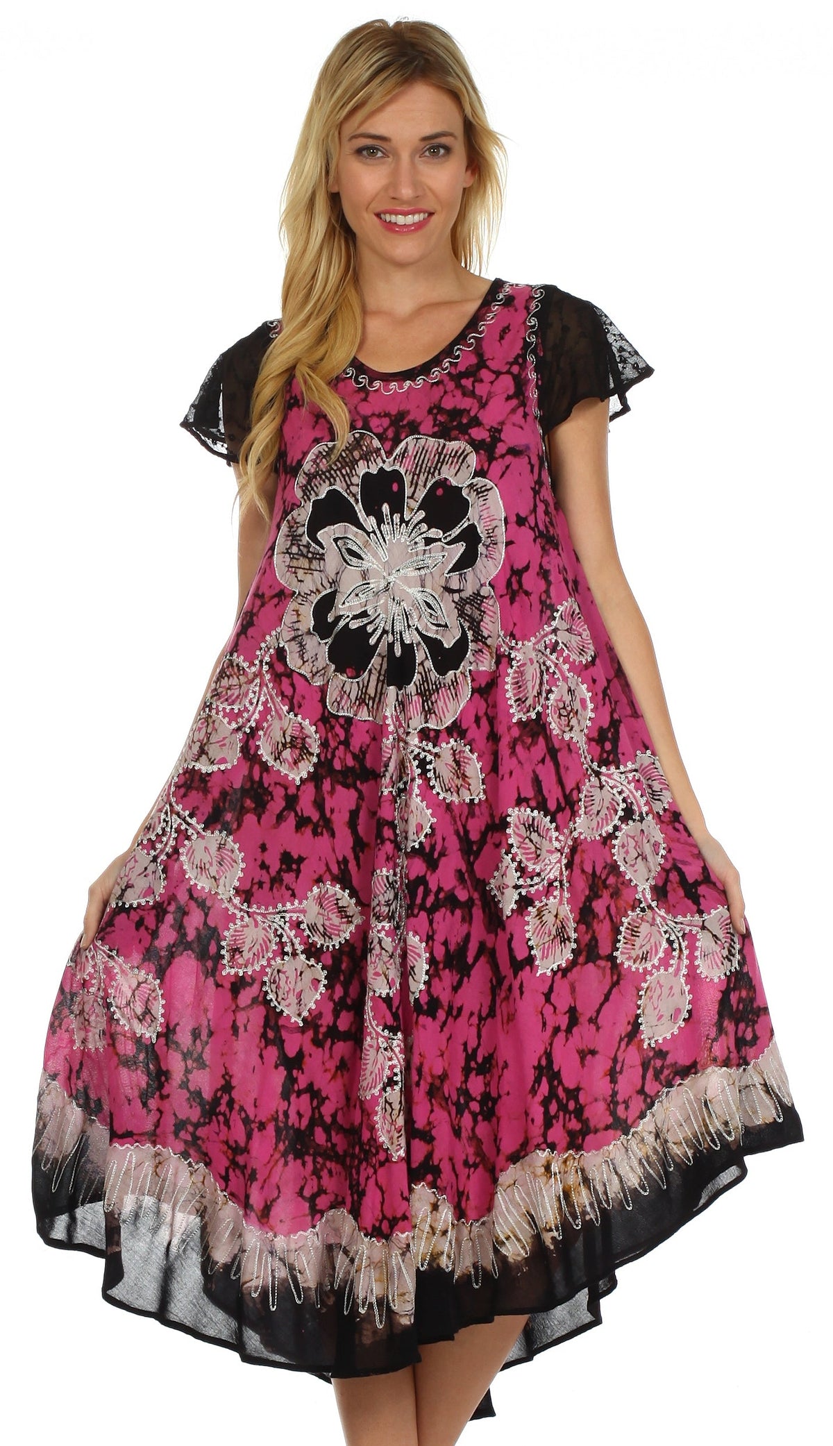Sakkas Aloha Floral Caftan Dress