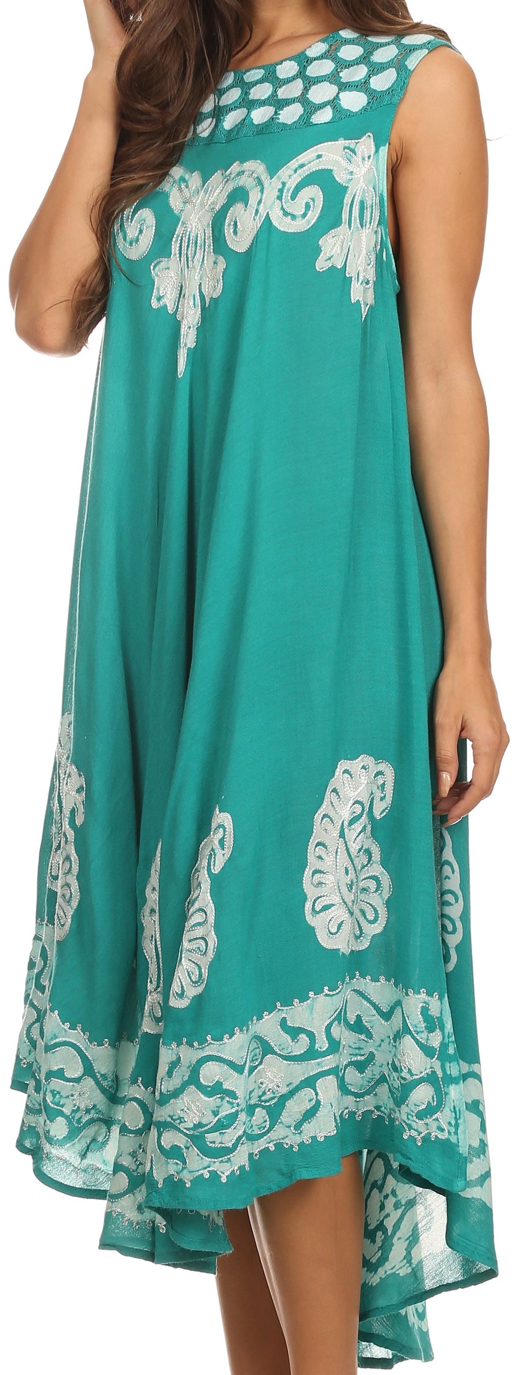 Sakkas Zayna Embroidered Caftan Dress