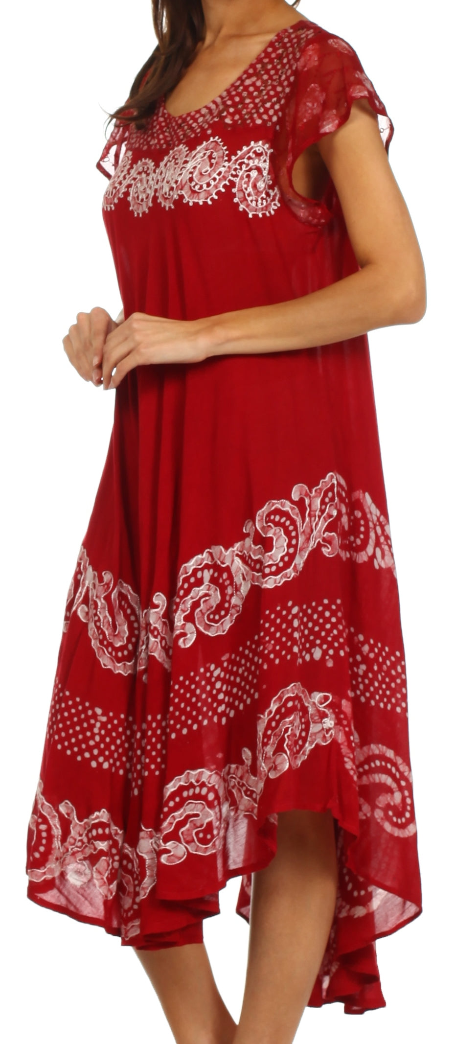 Sakkas Calista Embroidered Caftan Dress