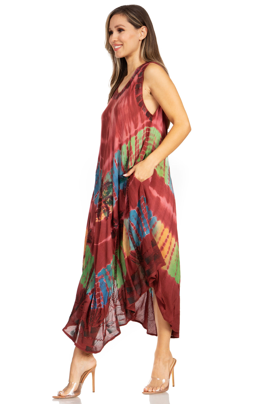 Sakkas Tasanee Caftan Tank Dress / Cover Up