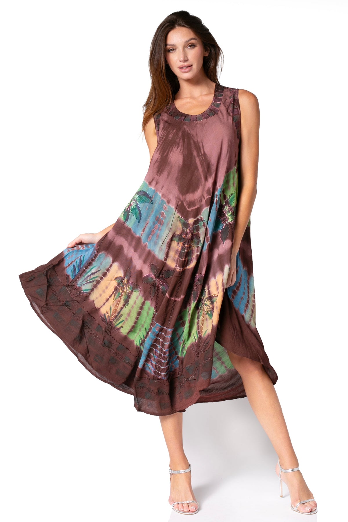 Sakkas Tasanee Caftan Tank Dress / Cover Up