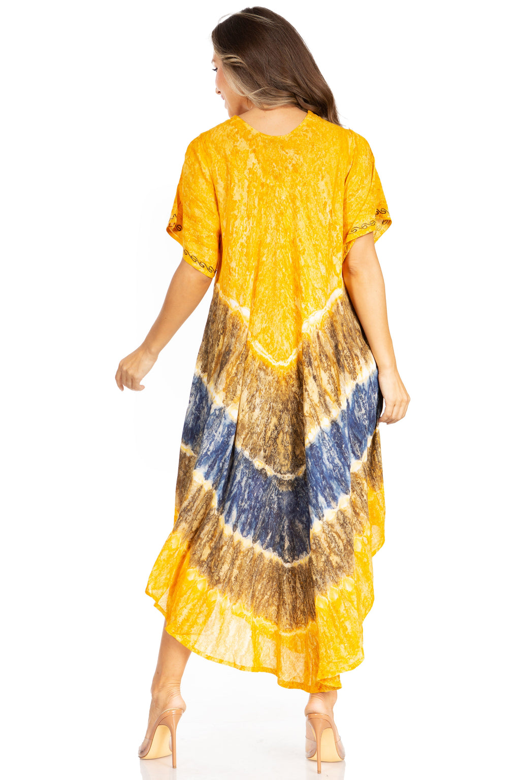 Sakkas Viveka Embroidered Caftan Dress
