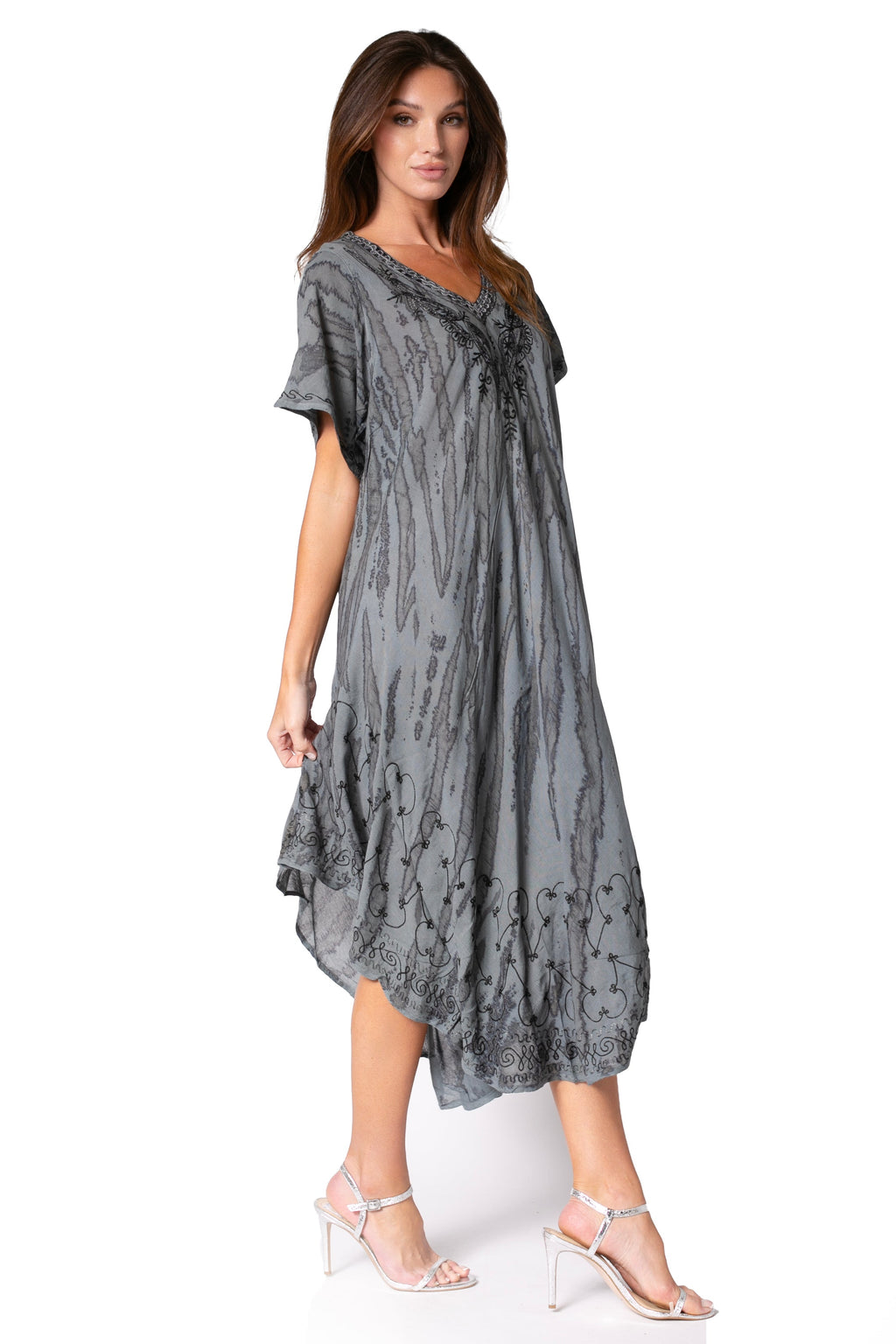 Sakkas Viveka Embroidered Caftan Dress