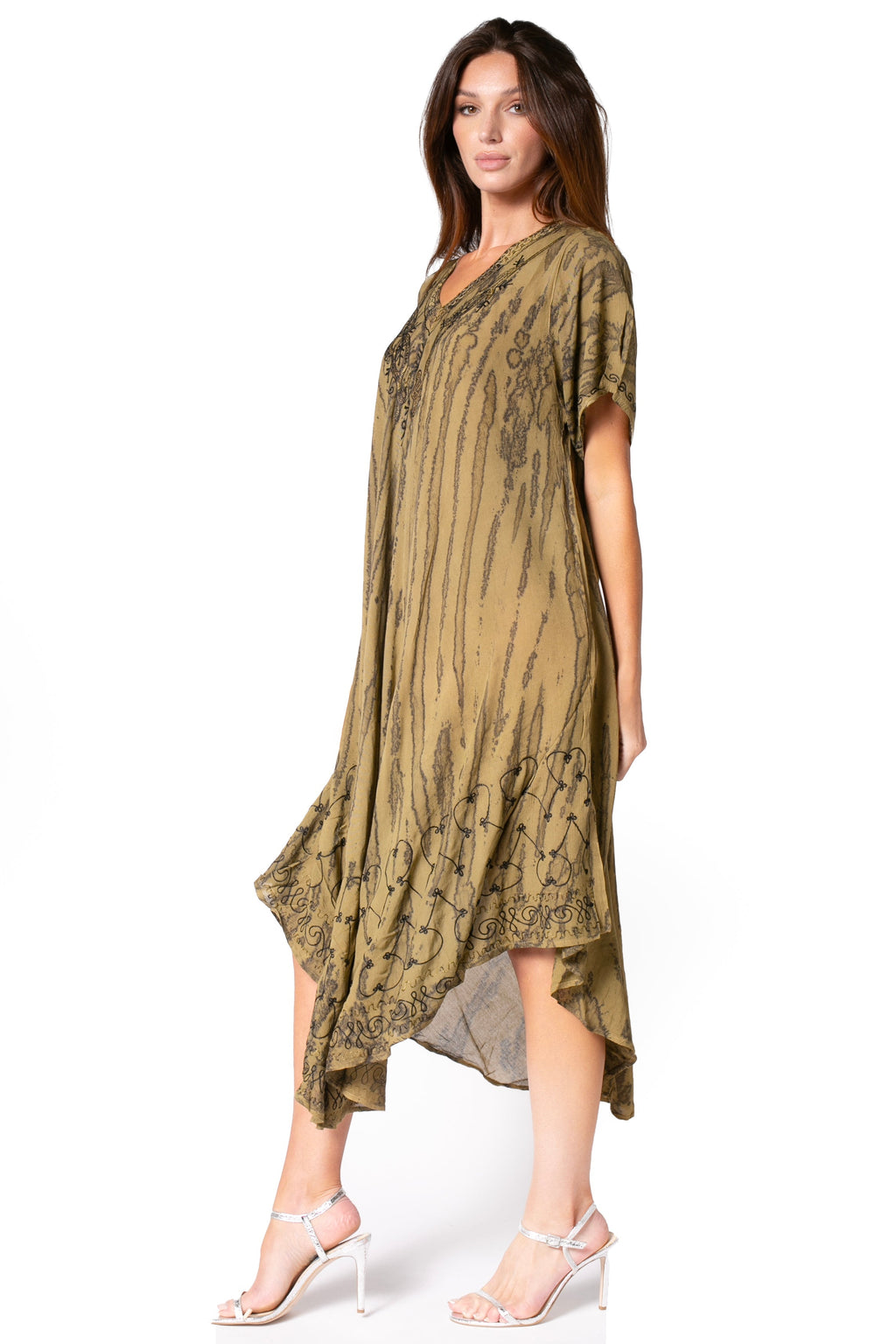 Sakkas Viveka Embroidered Caftan Dress