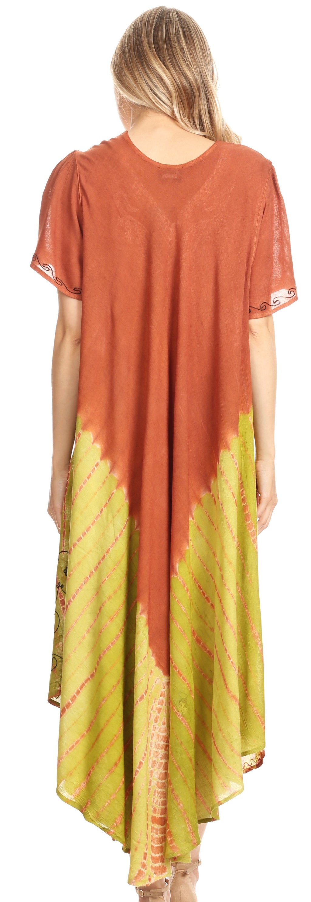 Sakkas Viveka Embroidered Caftan Dress