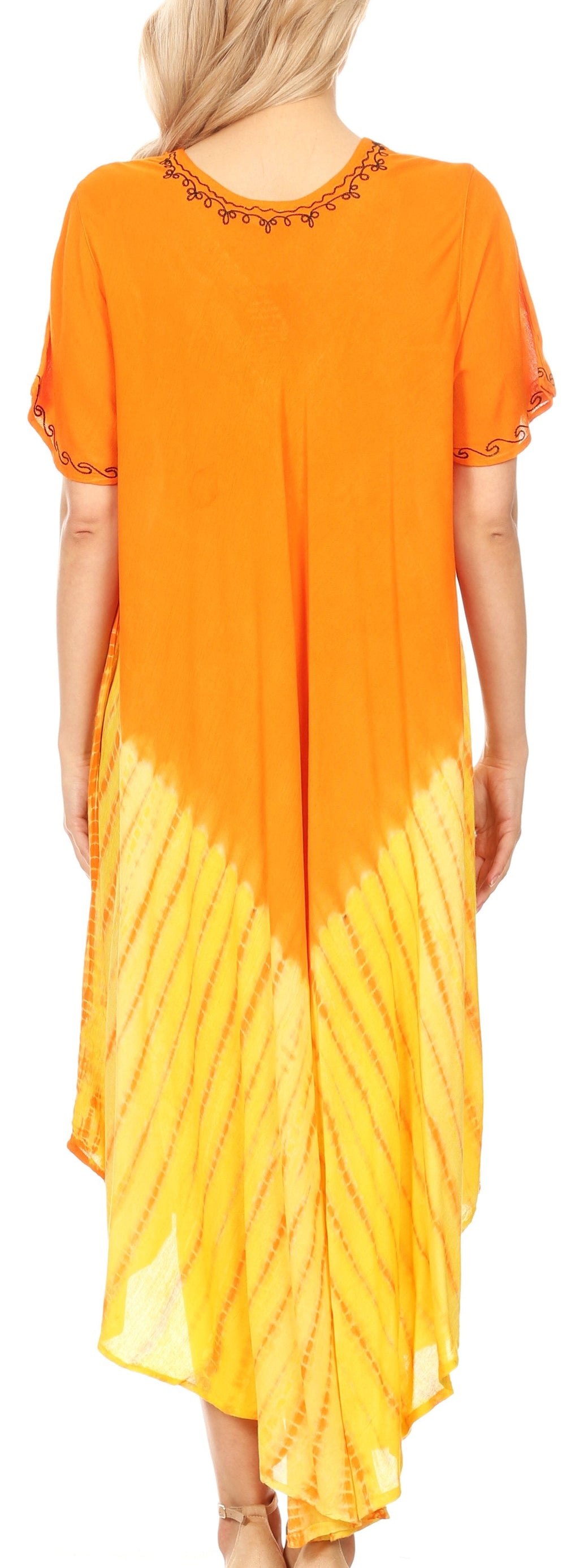 Sakkas Viveka Embroidered Caftan Dress