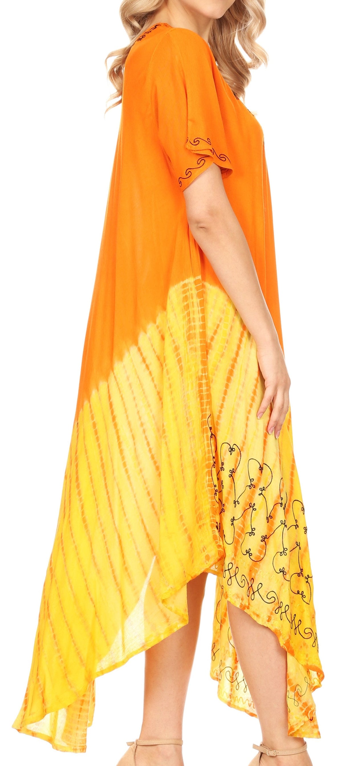 Sakkas Viveka Embroidered Caftan Dress