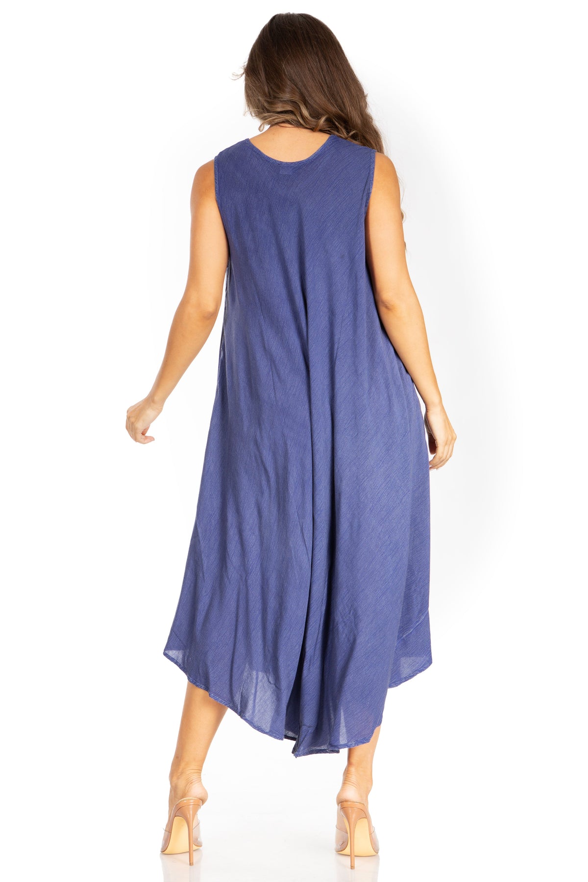 Sakkas Starlight Fourth Women's Tie Dye Caftan Tank Dress/Cover Up  Beach Kaftan