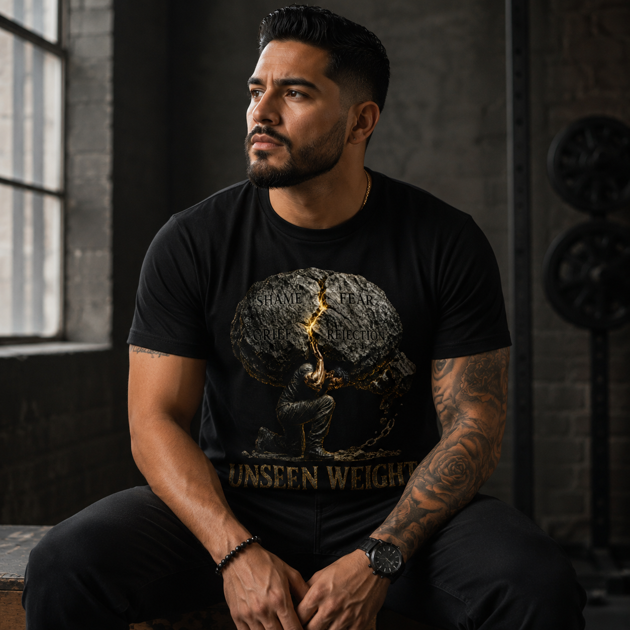 Unseen Weight Graphic Tee | SEEN: Unmasked Collection