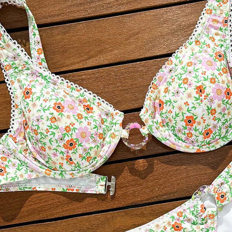 Sexy Solid Color Bikini Swimwear for Women