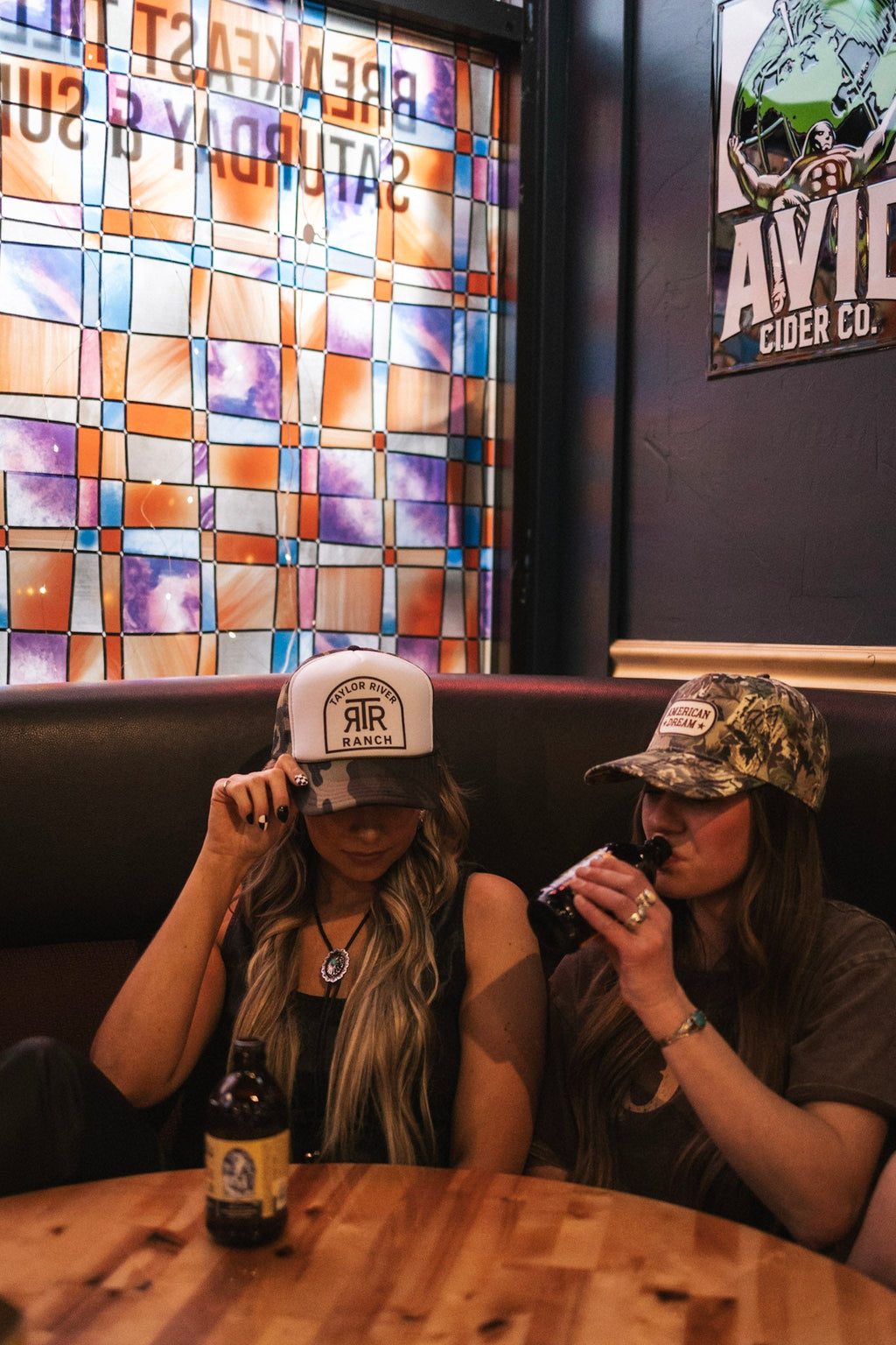 American Dream // Embroidered Patch on Camo Structured Cap