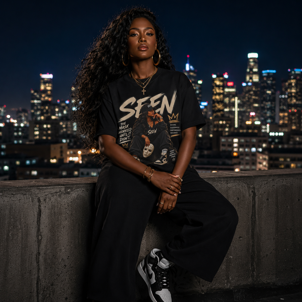 SEEN. Her. Streetwear Tee — She Was Never Invisible