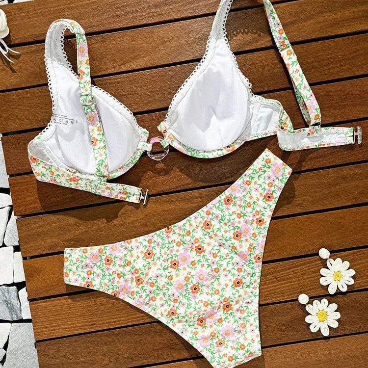 Sexy Solid Color Bikini Swimwear for Women