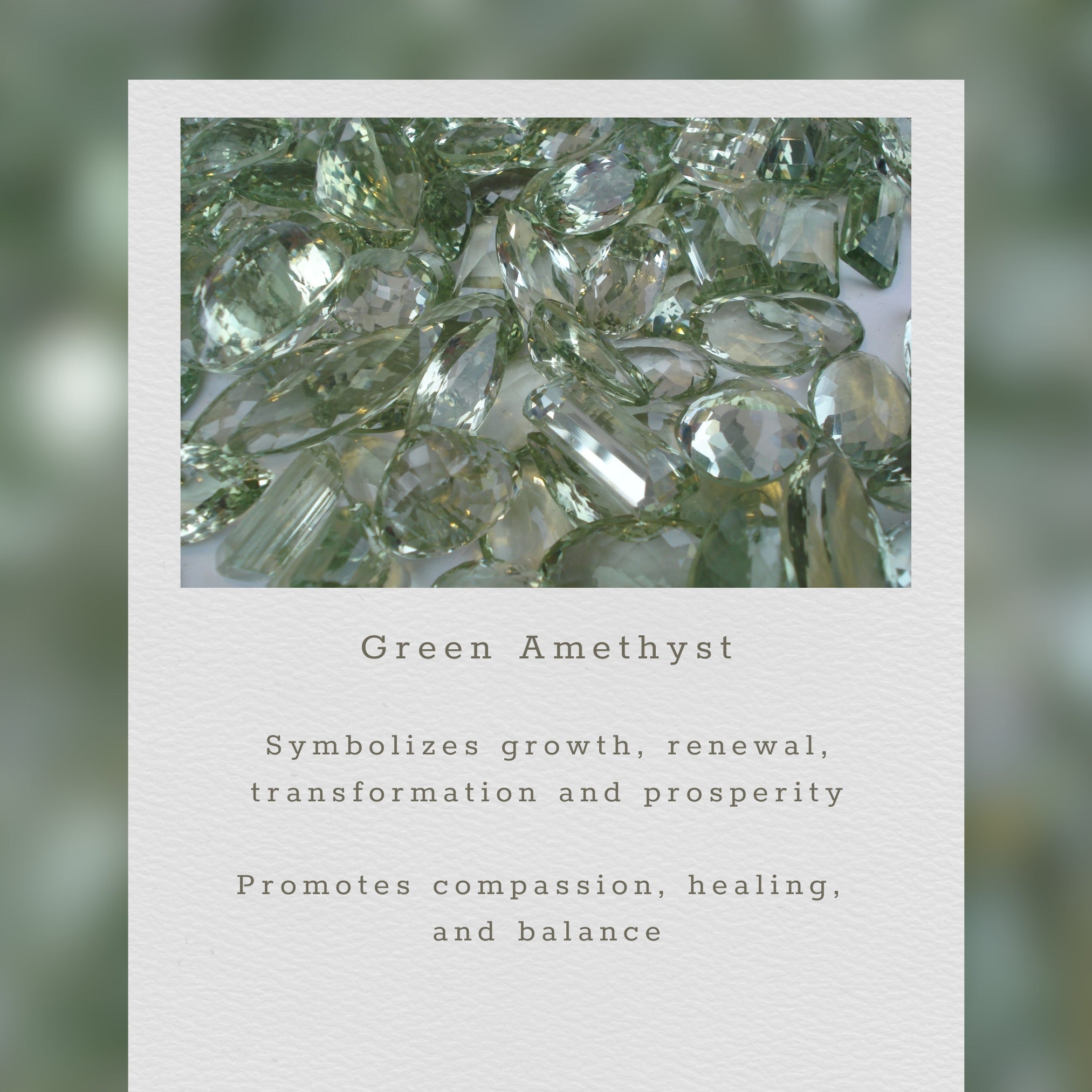 The Airie Earring - Green Amethyst Gold