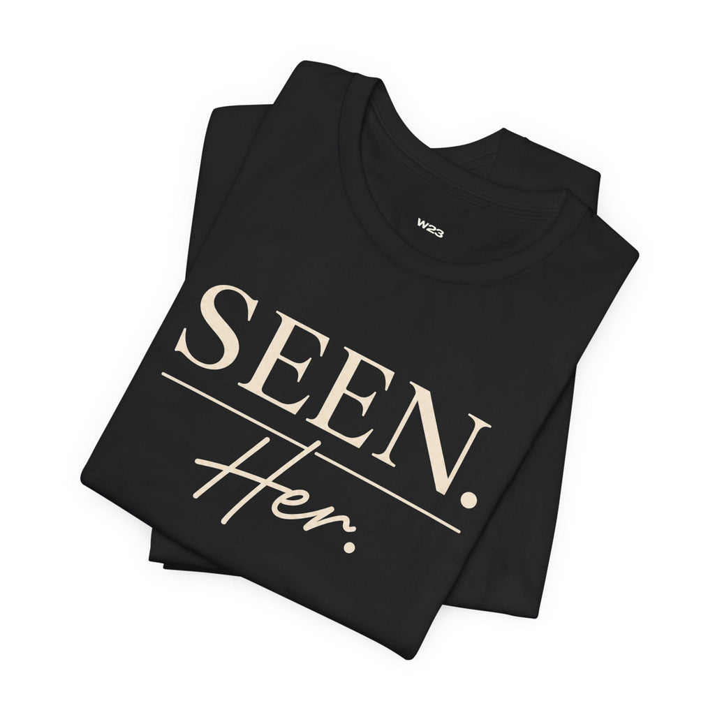 SEEN. Her. Short Sleeve Tee — Cream Design
