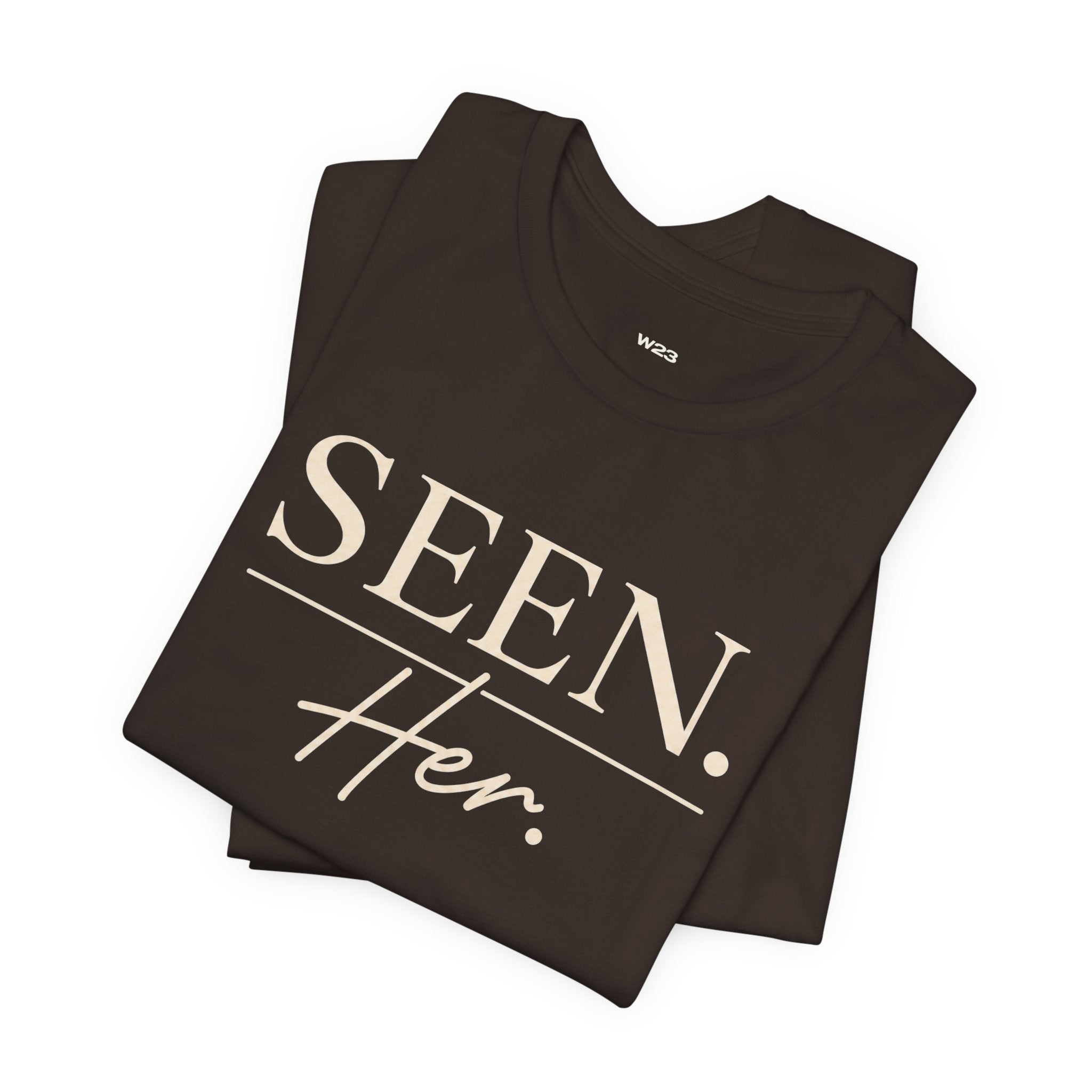 SEEN. Her. Short Sleeve Tee — Cream Design
