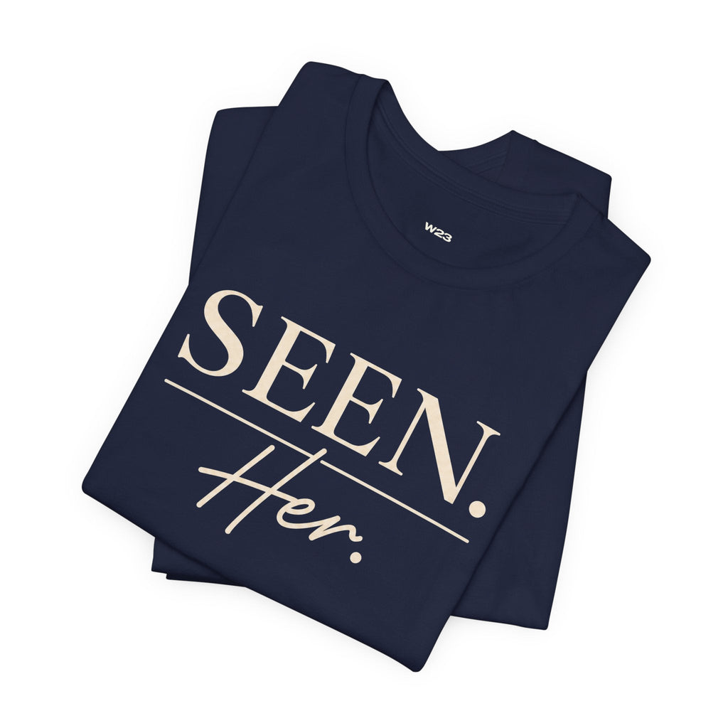 SEEN. Her. Short Sleeve Tee — Cream Design