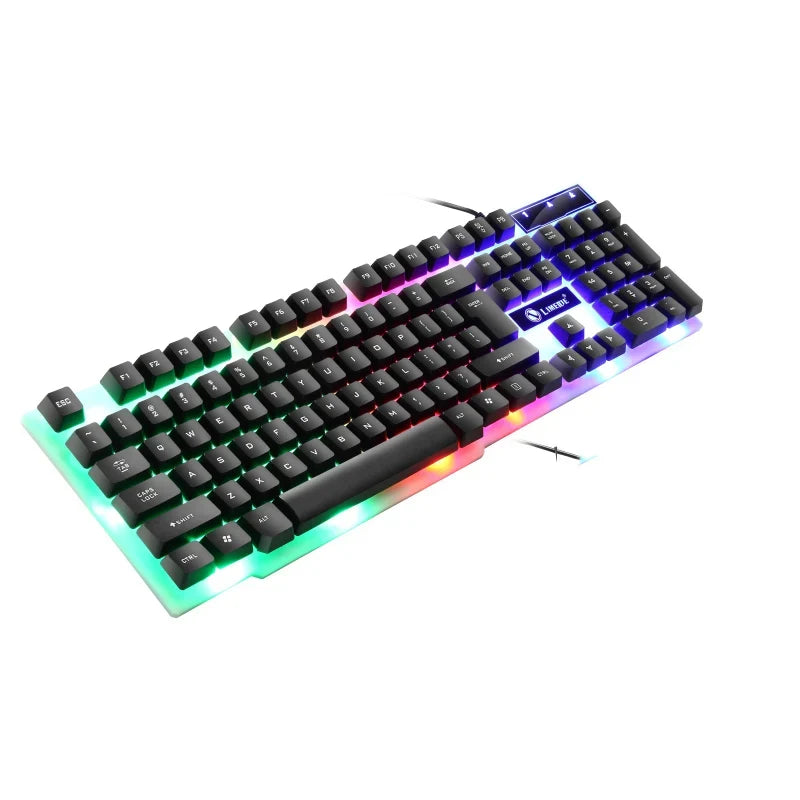 GTX300™ Wired RGB Gaming Keyboard & Mouse Combo – Rainbow LED Backlit, 104 Keys | FlipStylez LLC®