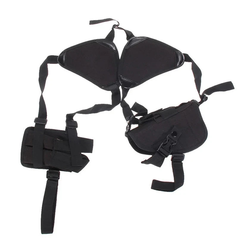 Left Right Hand Tactical Nylon Gun Holster Universal Pistol Gun Carry Pouch Concealed Shoulder Holster G17 M9 Gun