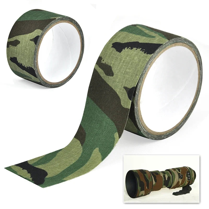5M Outdoor Camouflage Tape WRAP Hunting Waterproof Self Adhesive Camo