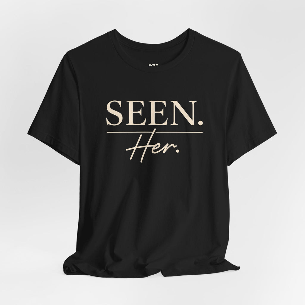 SEEN. Her. Short Sleeve Tee — Cream Design