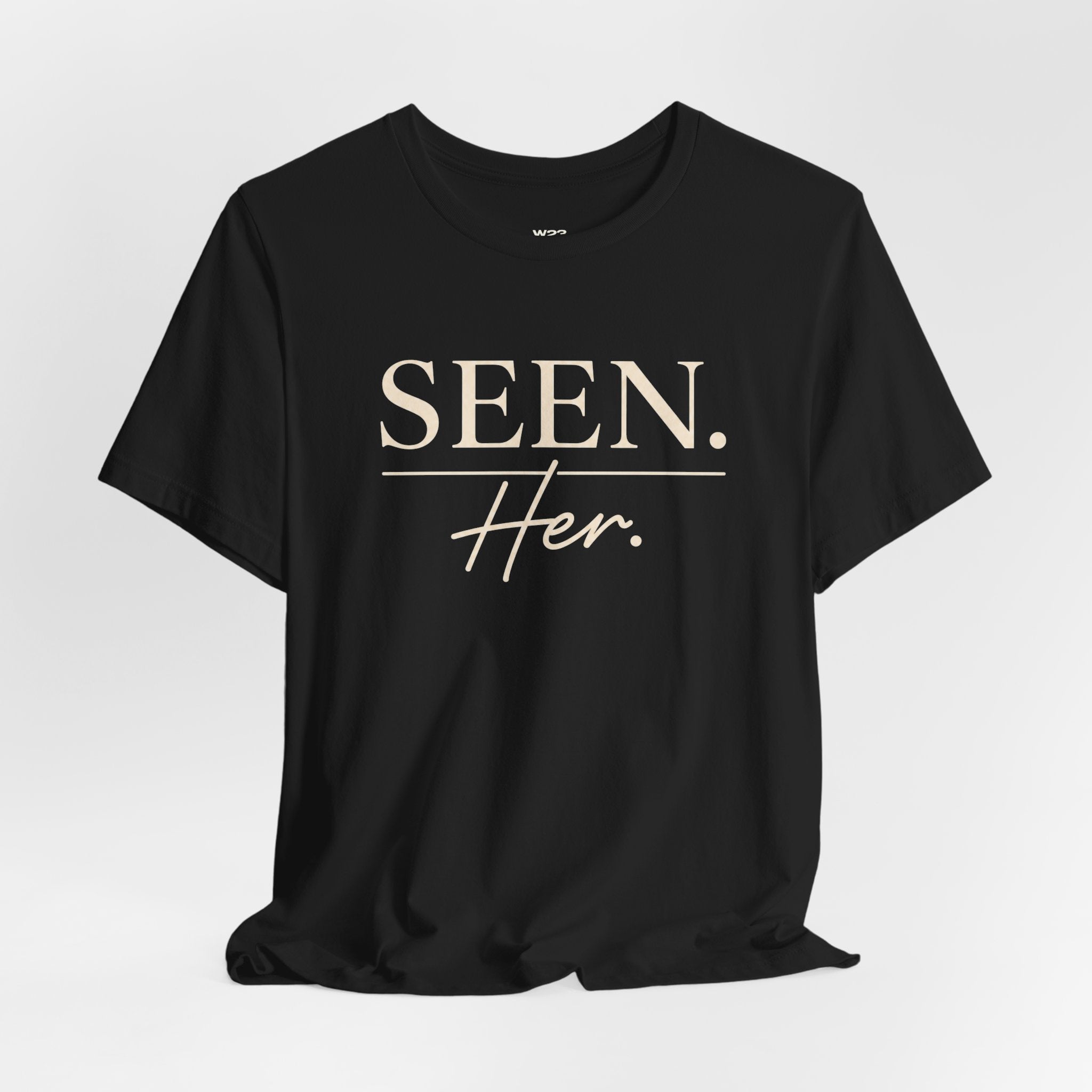SEEN. Her. Short Sleeve Tee — Cream Design