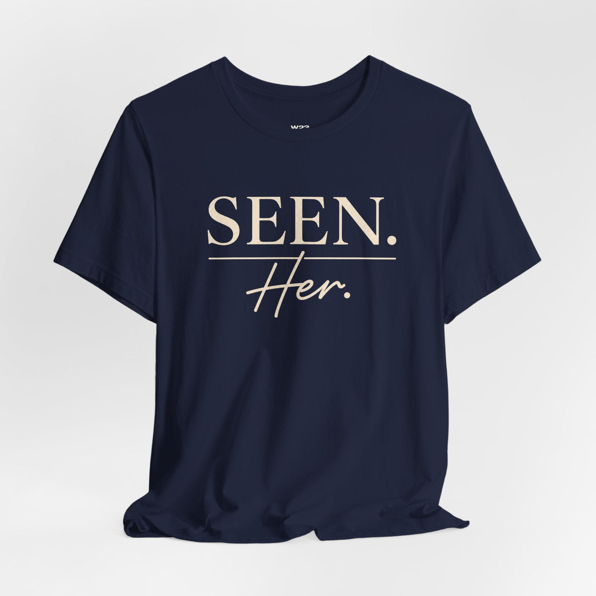 SEEN. Her. Short Sleeve Tee — Cream Design
