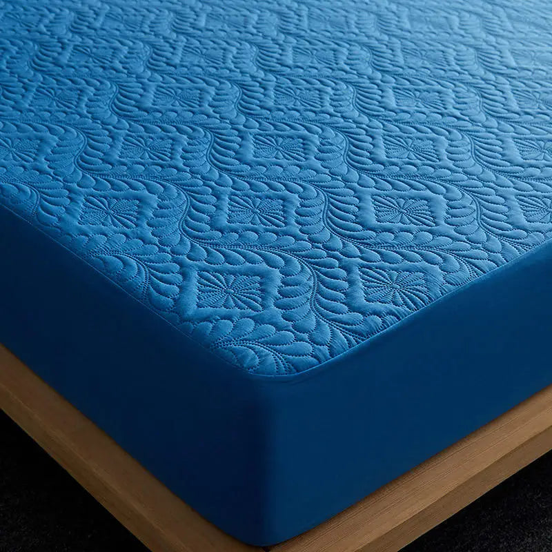 Bonenjoy Quilted Waterproof Fitted Sheet with Elastic Queen King Size