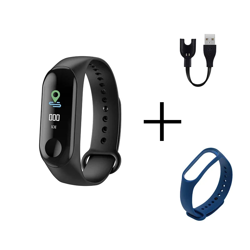 Wristwatch Fitness M3 Color Screen Smart Sport Bracelet Activity Running Tracker Heart Rate For Children Men Women Watch Hours