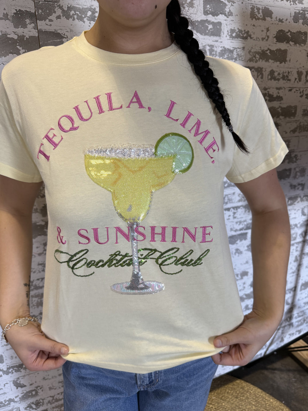 Brianna Cannon - TEQUILA, LIME & SUNSHINE COCKTAIL CLUB TEE