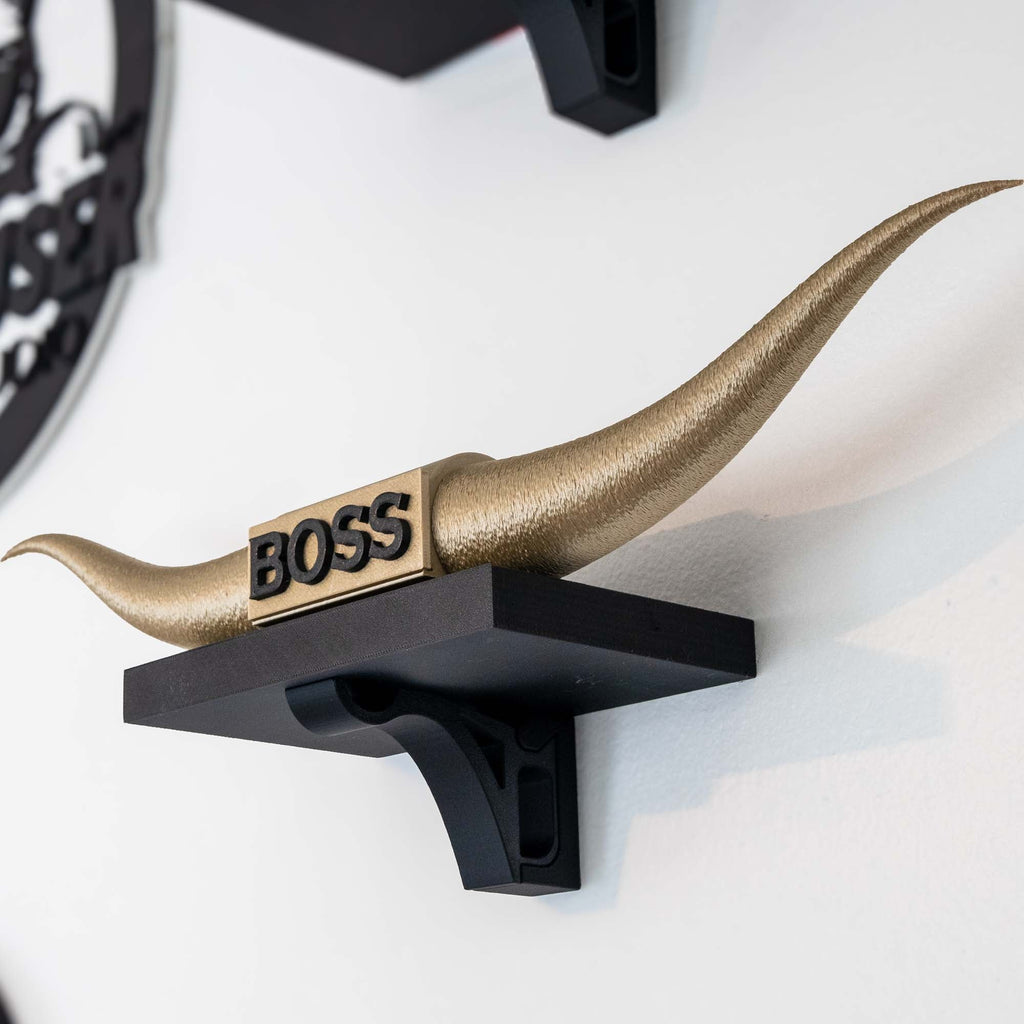 ADG42 The Boss | Bronze Steer Horns | Home Office