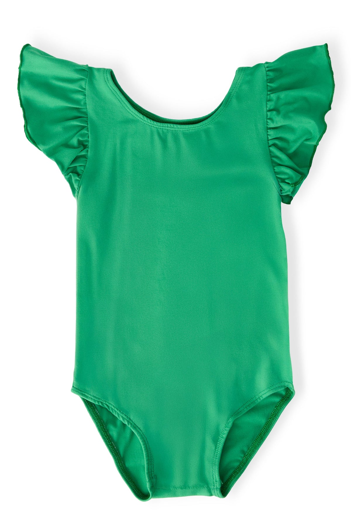 Kelly Green S/S Flutter Sleeve Leotard