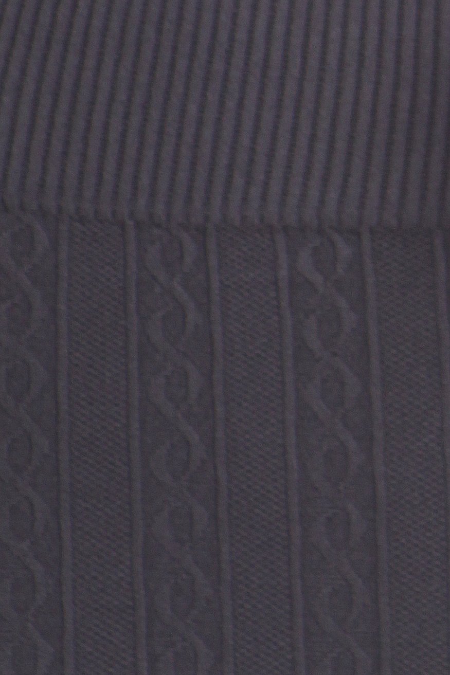 Sakkas Cable Knit Fleece Lined Leggings