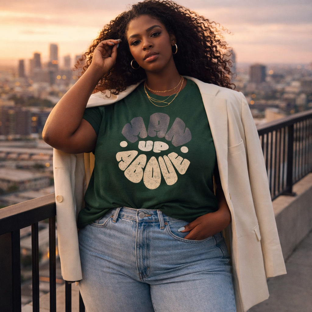 Man Up Above Tee – Colossians 3:2 Inspired Faith Streetwear