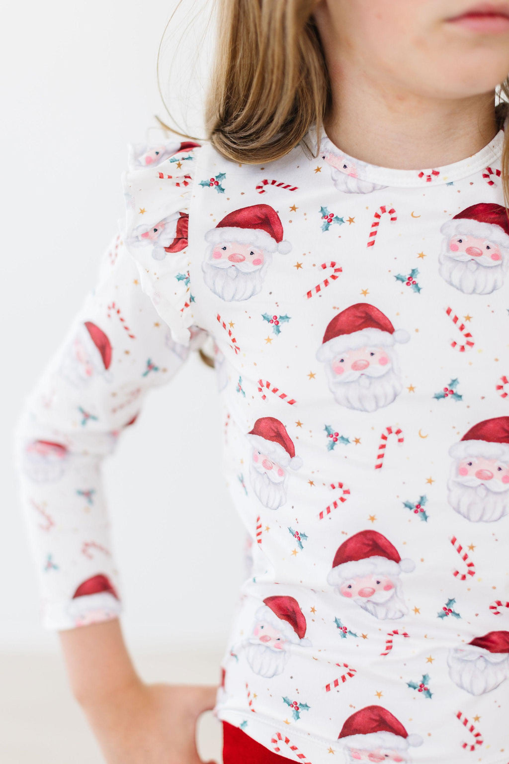 Mistletoe Magic L/S Ruffle Tee
