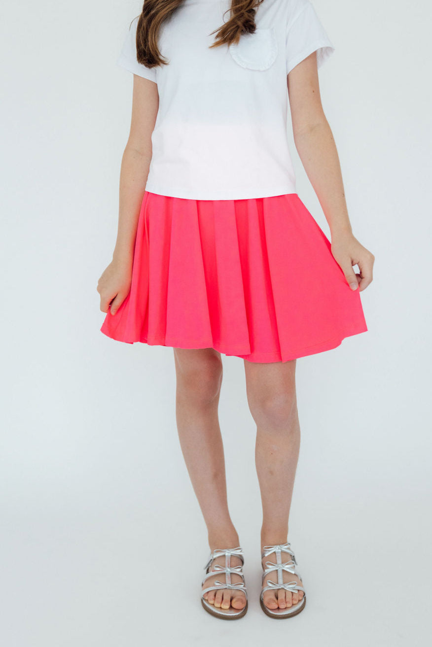 Neon Pink Twirl Skort