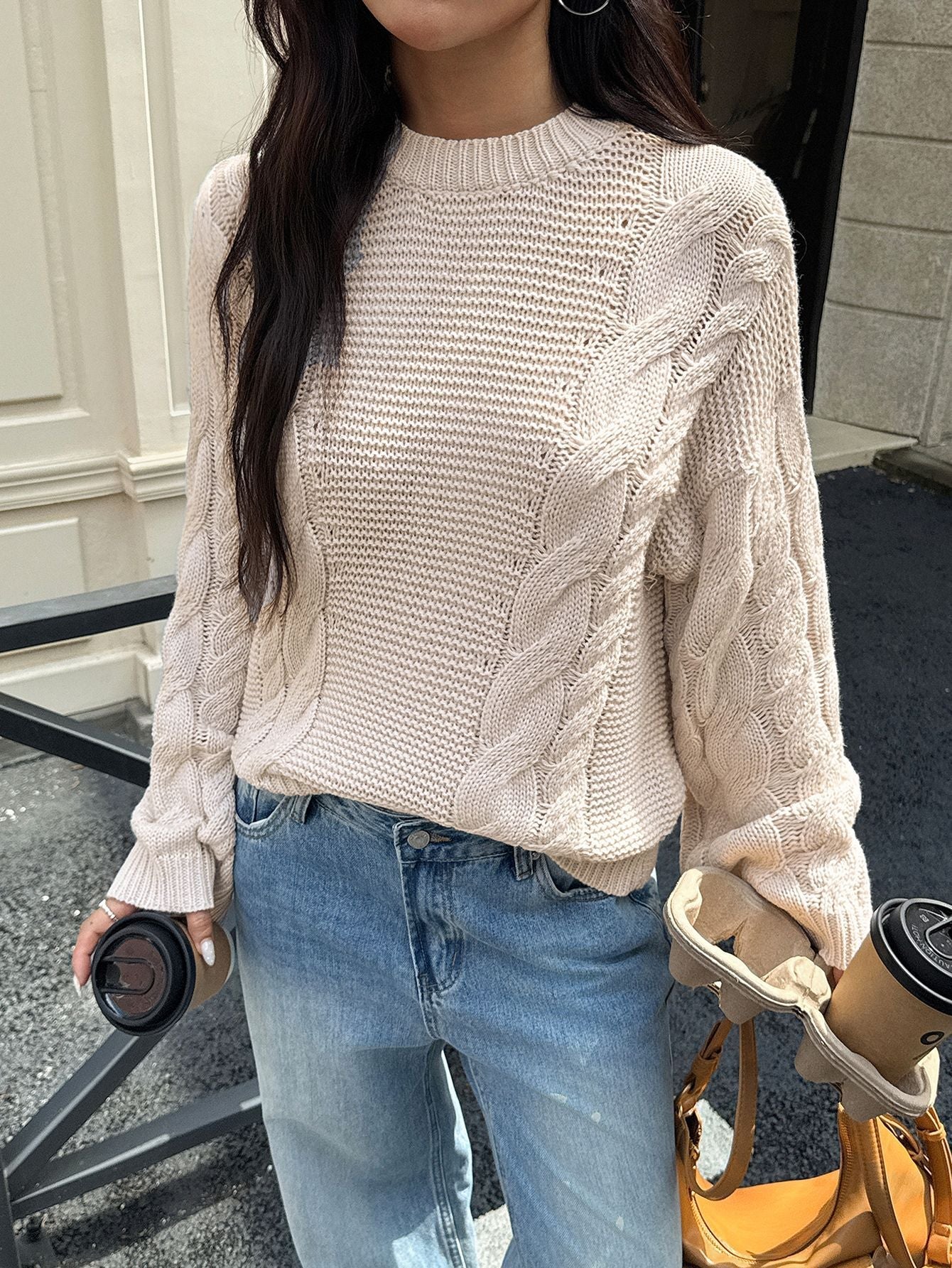 Casual Simple Wool Long Sleeve Sweaters Women Clothing Autumn Winter