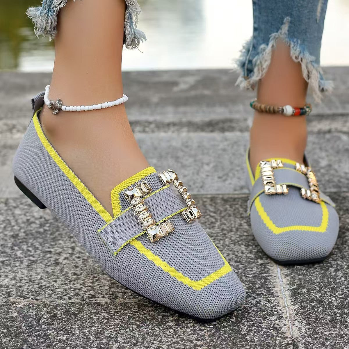 Vintage Suede Round-Toe Gommino Loafers — Women’s Driving Style