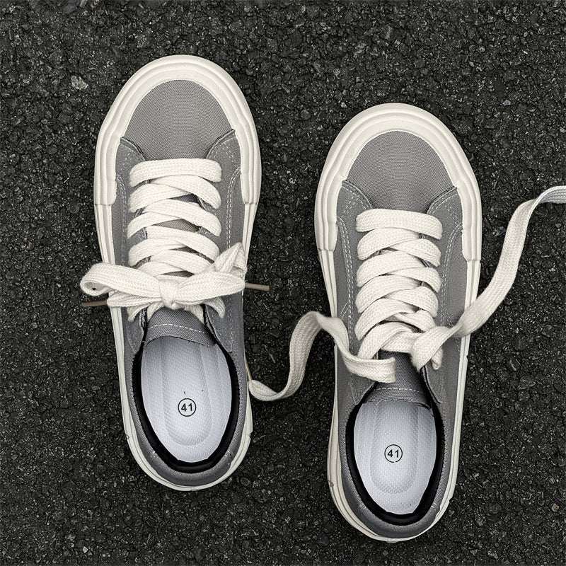 Women’s Canvas Platform Skate Shoes — Casual & Sporty Lifted Sneakers