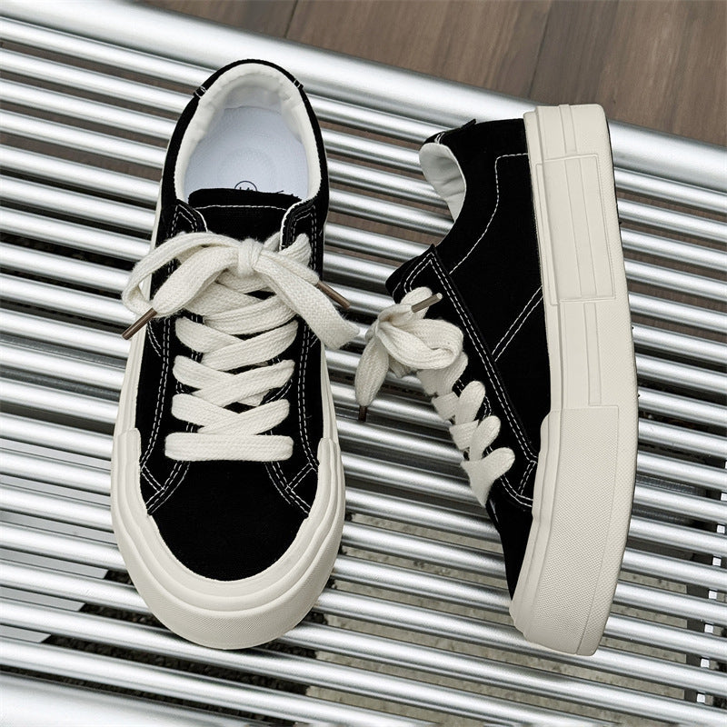 Women’s Canvas Platform Skate Shoes — Casual & Sporty Lifted Sneakers