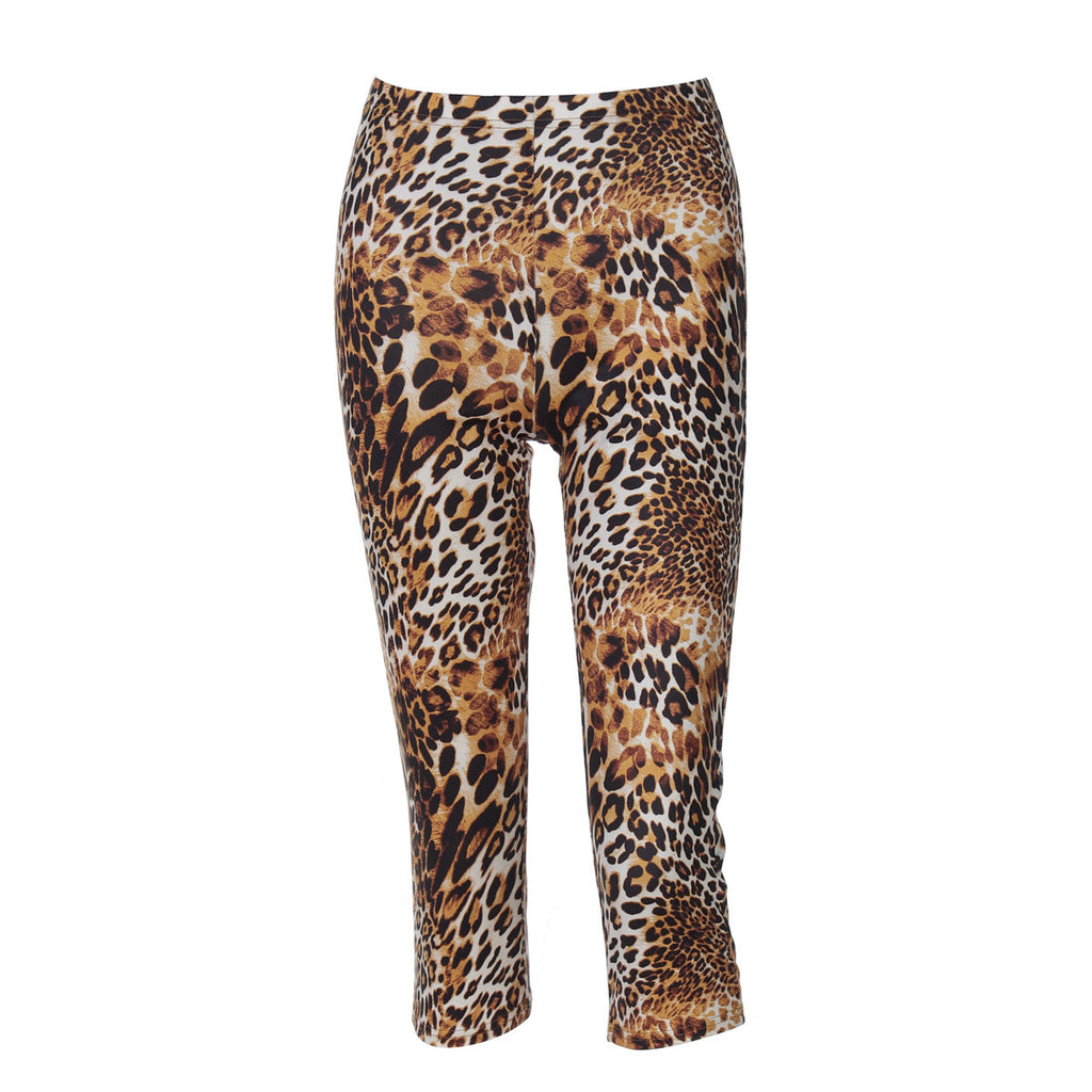 Women Clothing Fifth Pants Summer Slim Fit Hip Raise Leggings Sports Yoga Pants