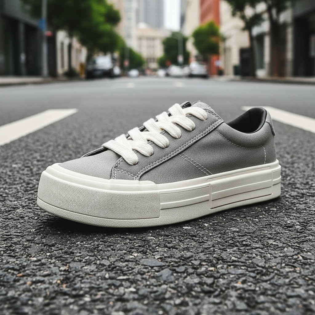 Women’s Canvas Platform Skate Shoes — Casual & Sporty Lifted Sneakers