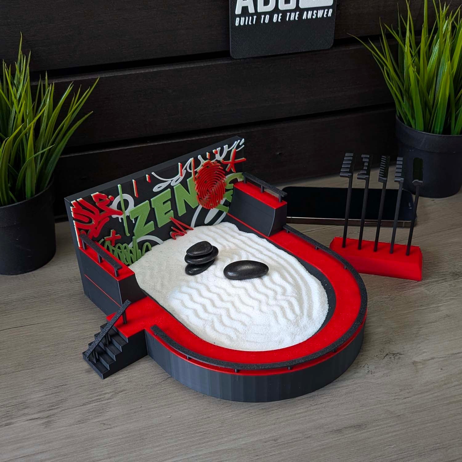 ADG42 Desktop Skatepark Zen Garden with Graffiti