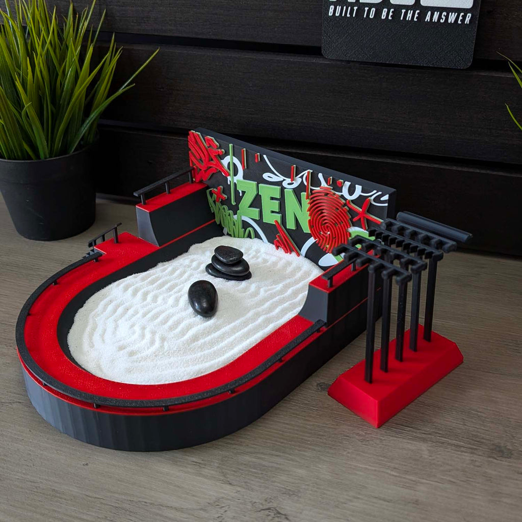 ADG42 Desktop Skatepark Zen Garden with Graffiti
